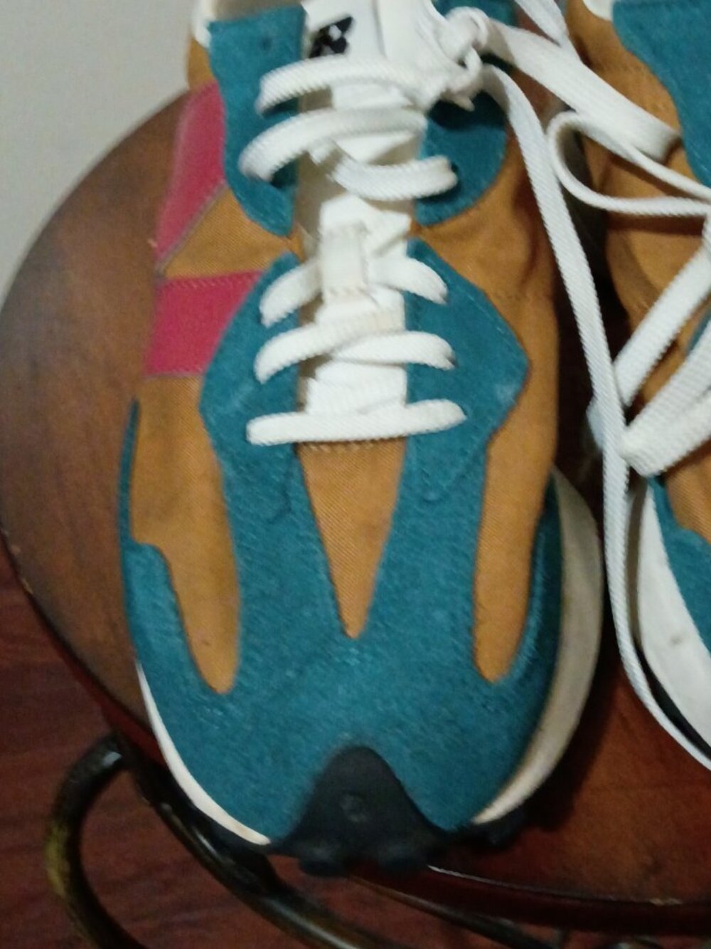 New Balance 327 Womens Size 11 Comfort Lifestyle Sneaker Mountain Teal Workwear - Picture 6 of 13